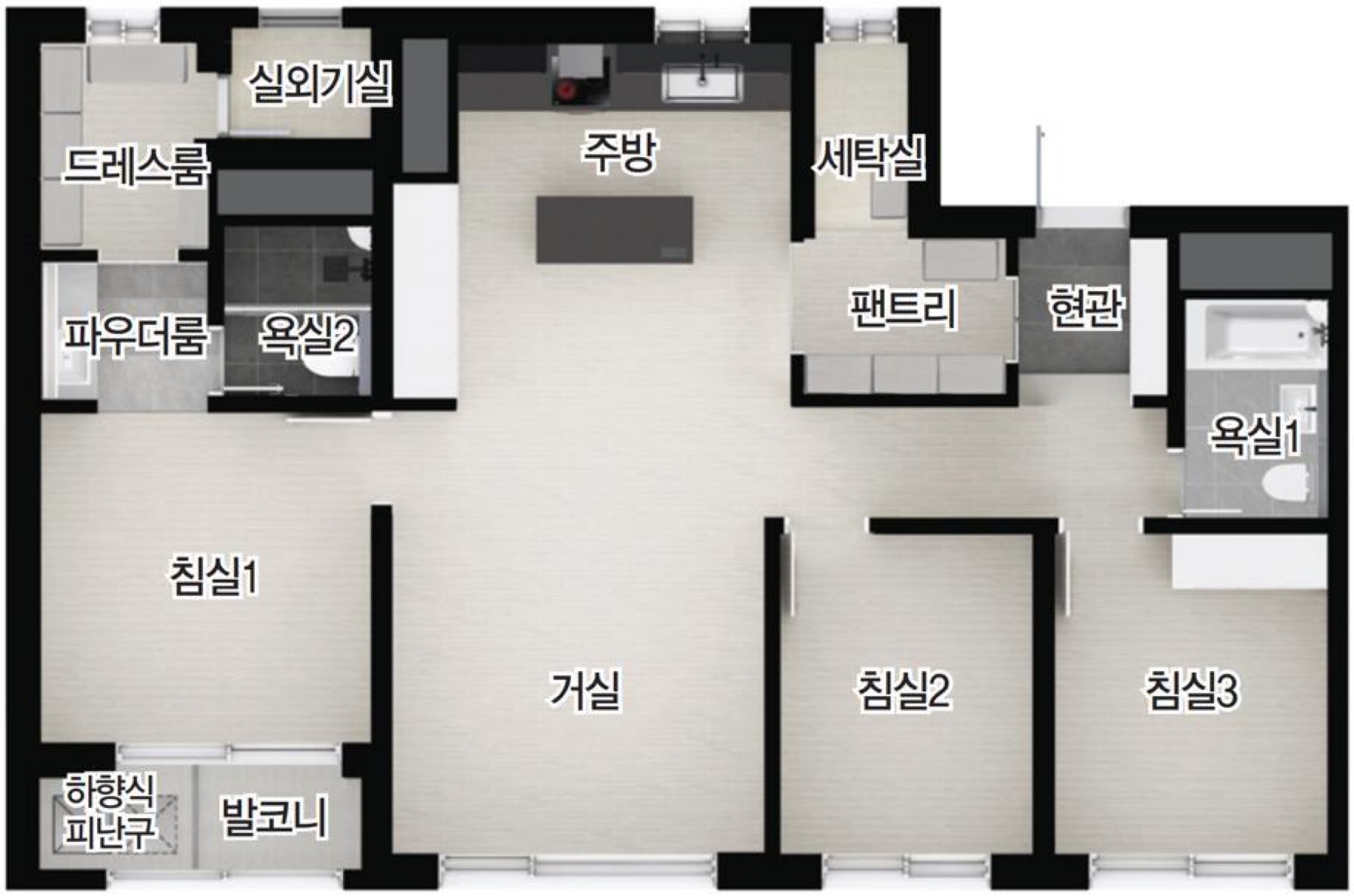 74A 타입 평면도